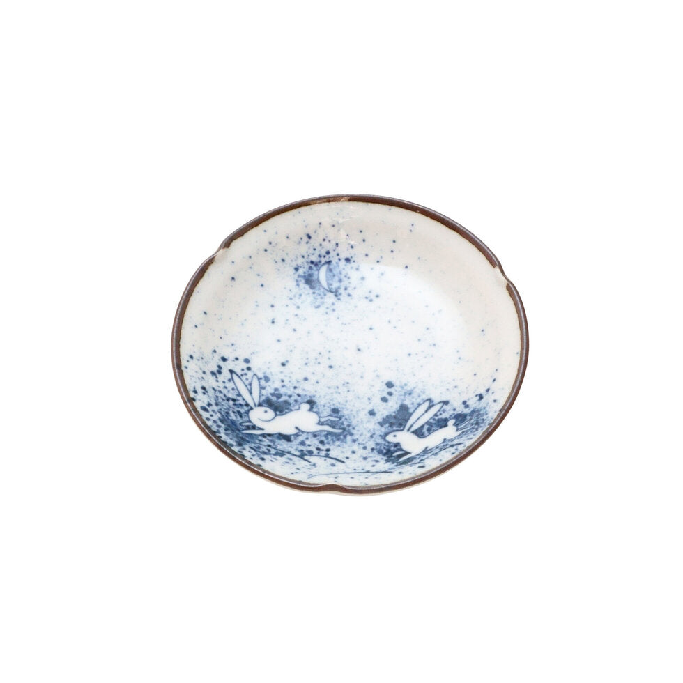 Tsukiusagi Moon Rabbit Dish 11.8cm
