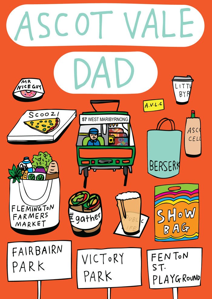 Ascot Vale dad Greeting Card