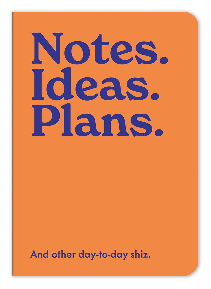 Notes Ideas Plans A5 Notebook