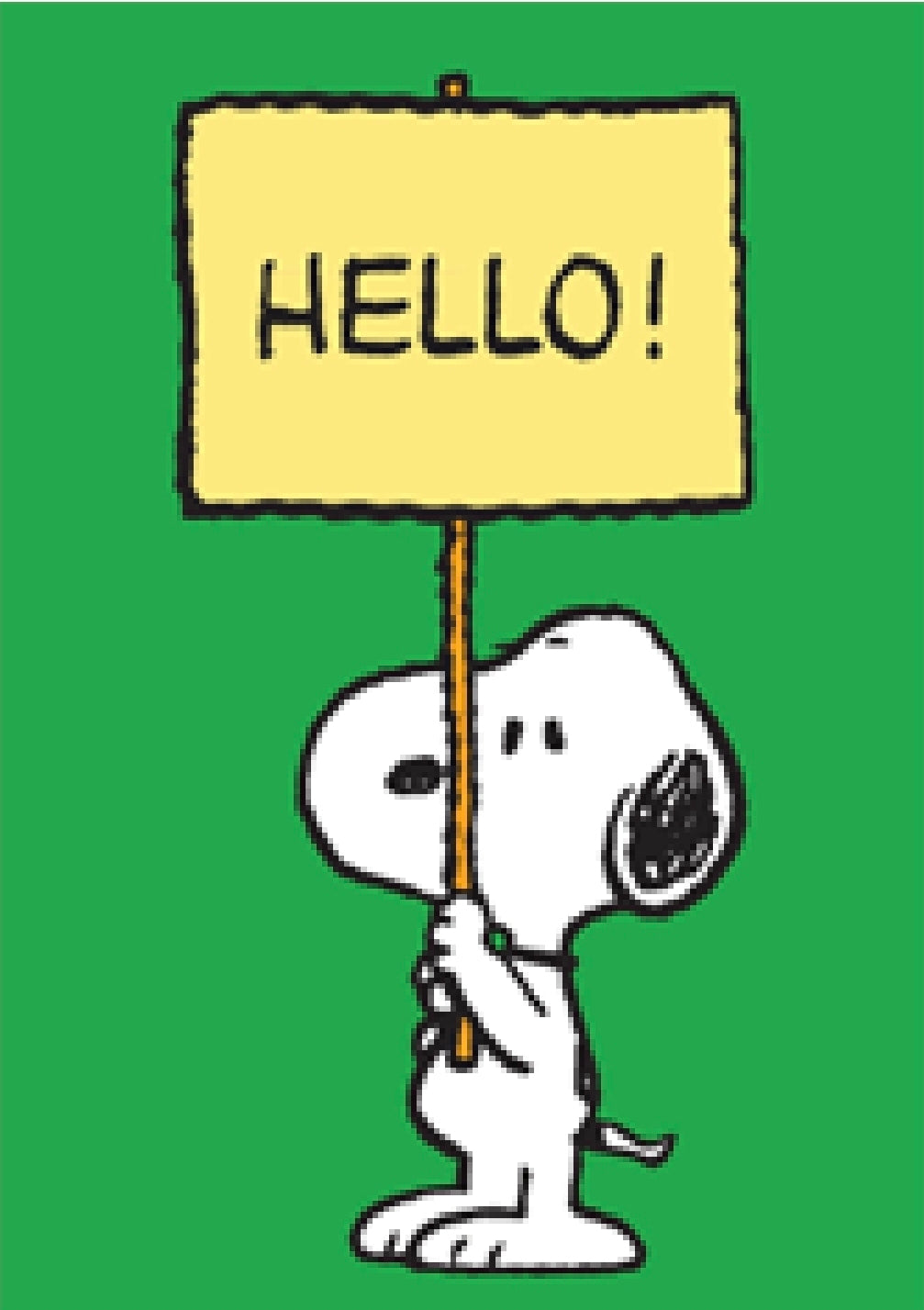 Snoopy Hello Mini Greeting Card