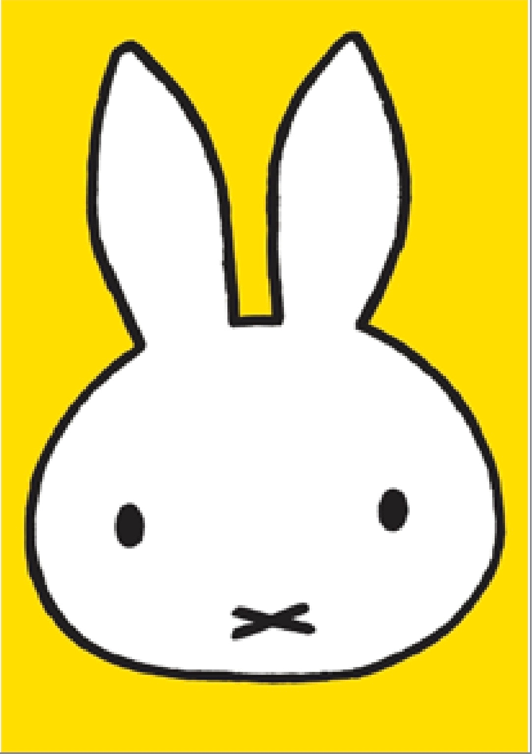 Miffy Head Yellow Mini Greeting Card