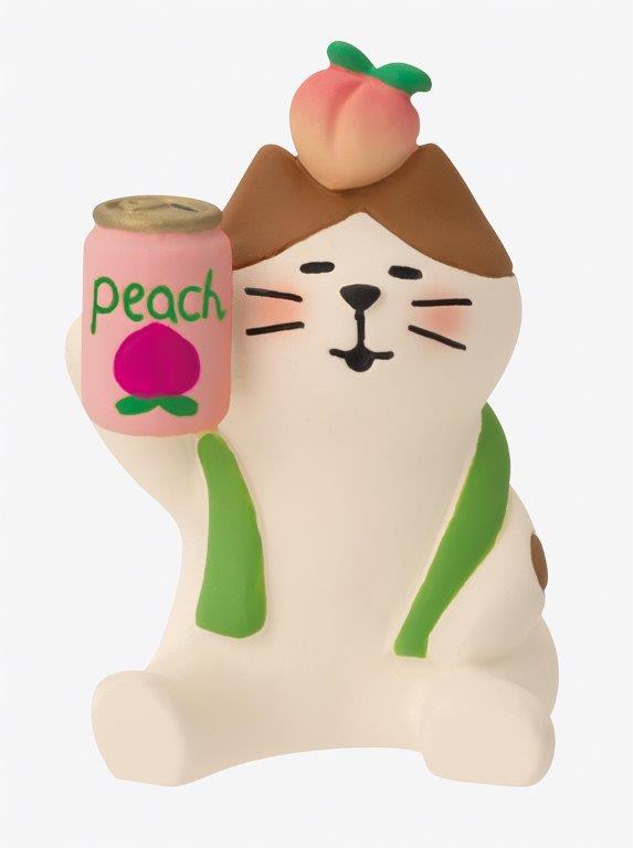 Decole Concombre Under the Little Peach Tree - Peach Sake Cat Mascot - Mu Shop