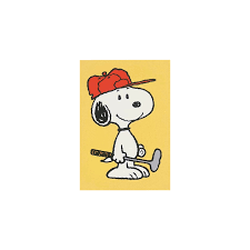 Snoopy Golfer Mini Greeting Card