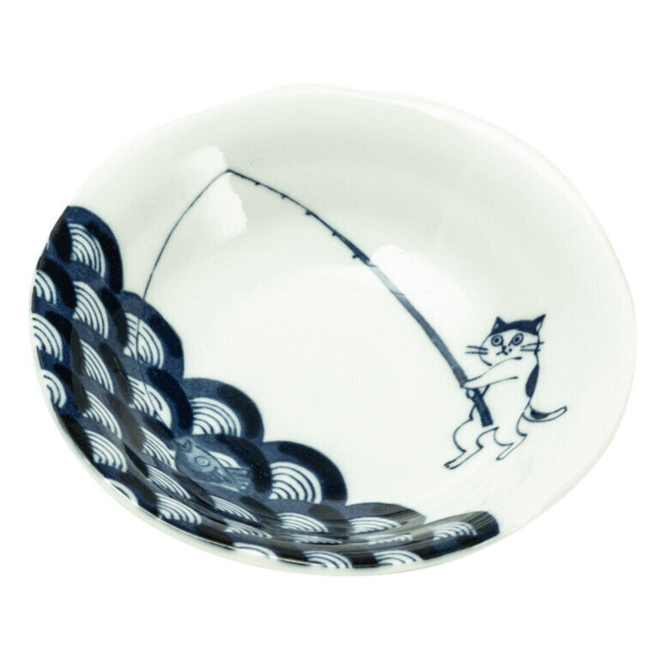 Fishing Cat Dish 13.8cm