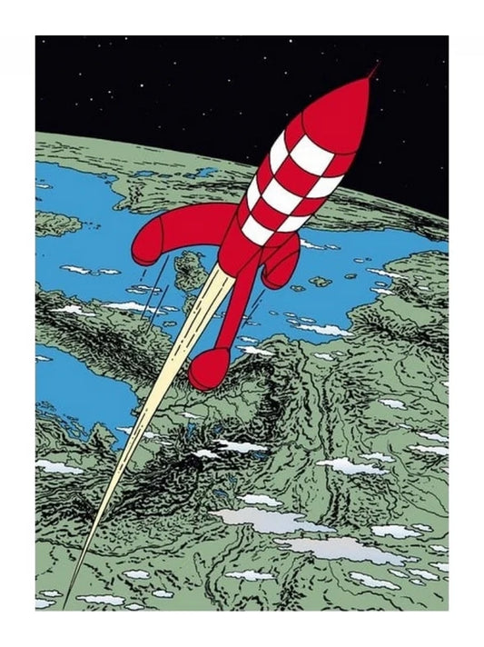 A4 Plastic Sleeve: Rocket Take-Off