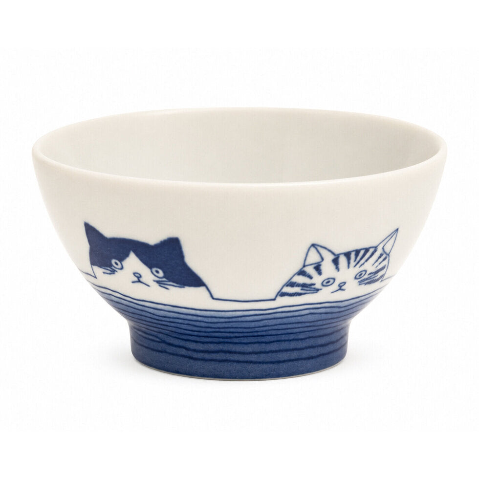 Shichita Cat Rice Bowl 10.6cm