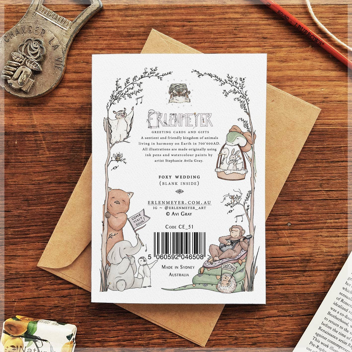 Foxy Wedding - Greeting Card