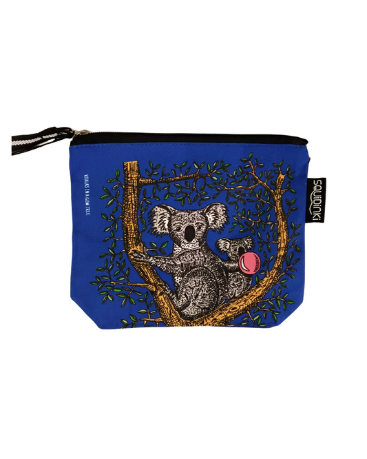 Koalas in a Gum Tree Cotton Pouch