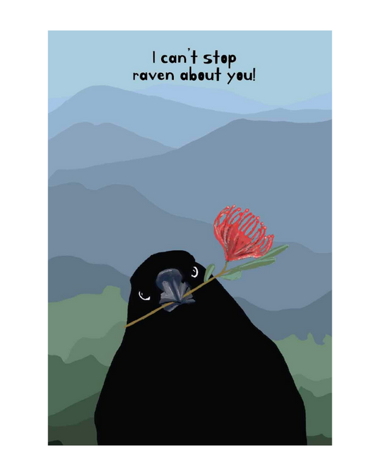 Raven Love Greeting Card