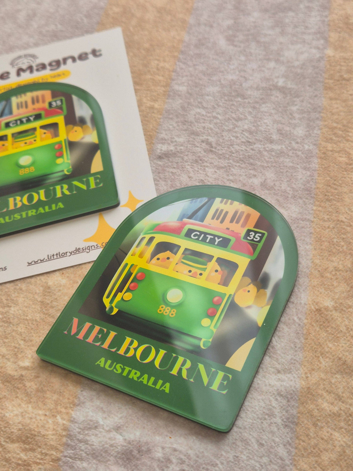 Melbourne Tram Fridge Magnet