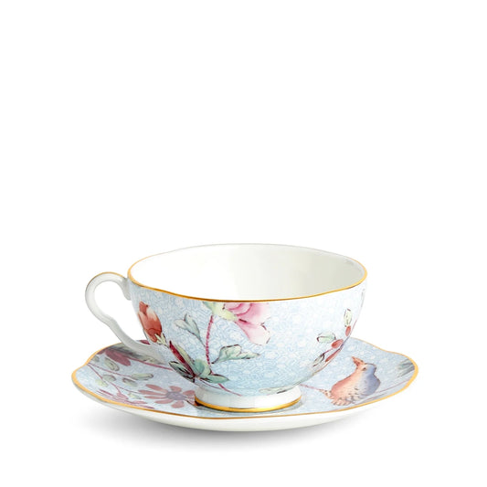 Cuckoo Green Teacup & Saucer Set