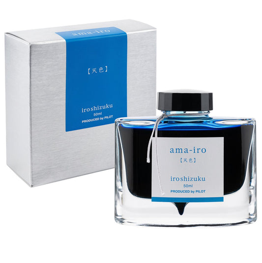 Pilot Iroshizuku Ama-iro 50ml ink bottle and box
