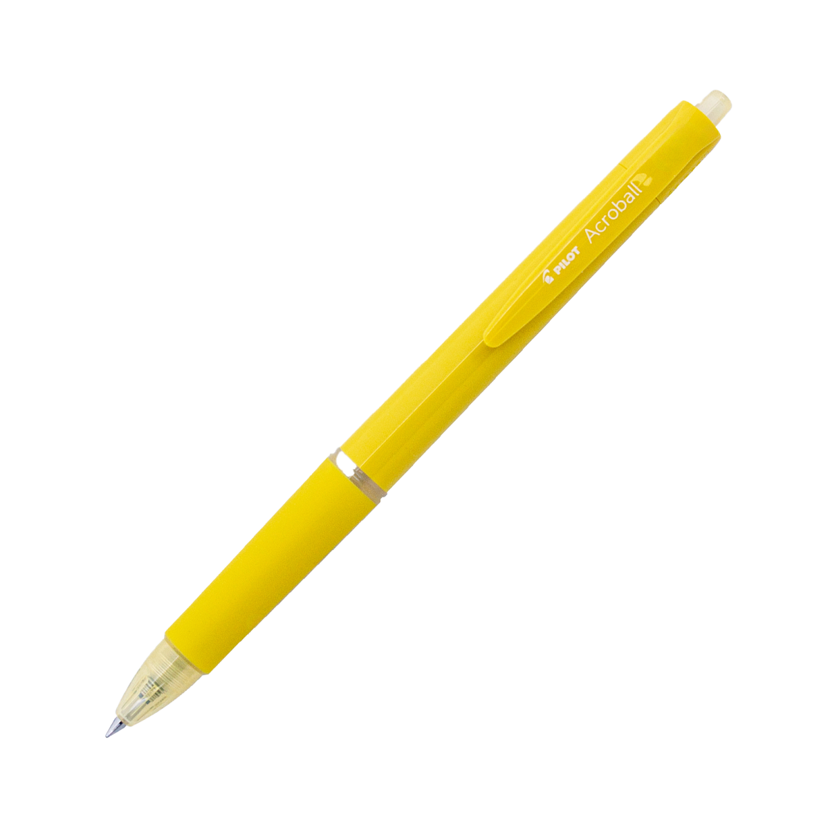 Yellow Pilot Acroball 150 ballpoint pen with black ink
