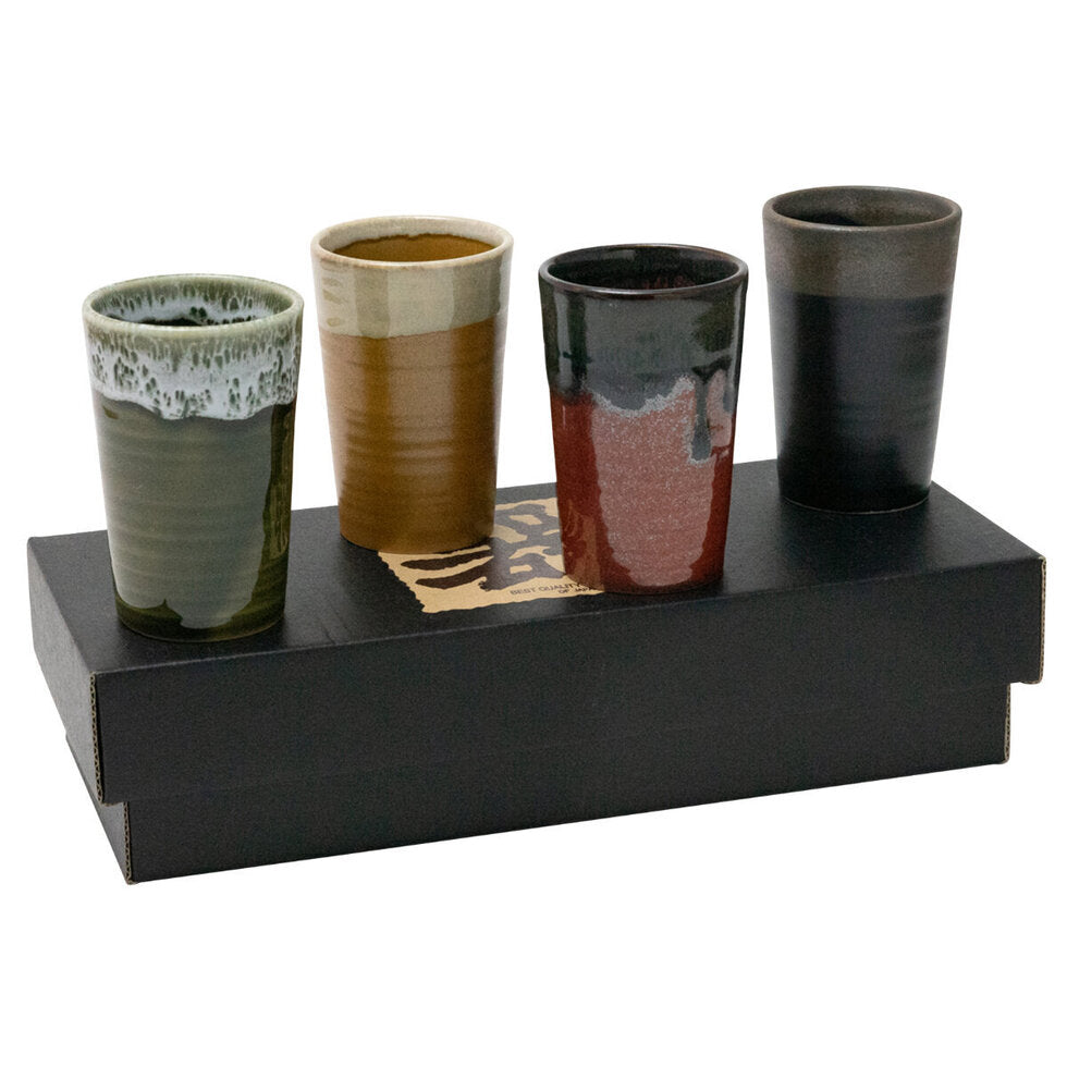 Tall Yunomi 4 Cup Set