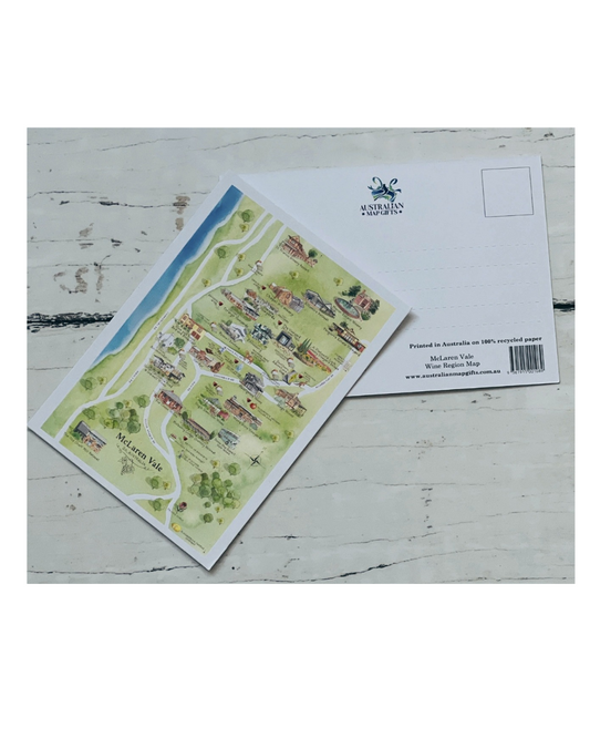 Gold Coast Tourist Attractions Map Postcard A6