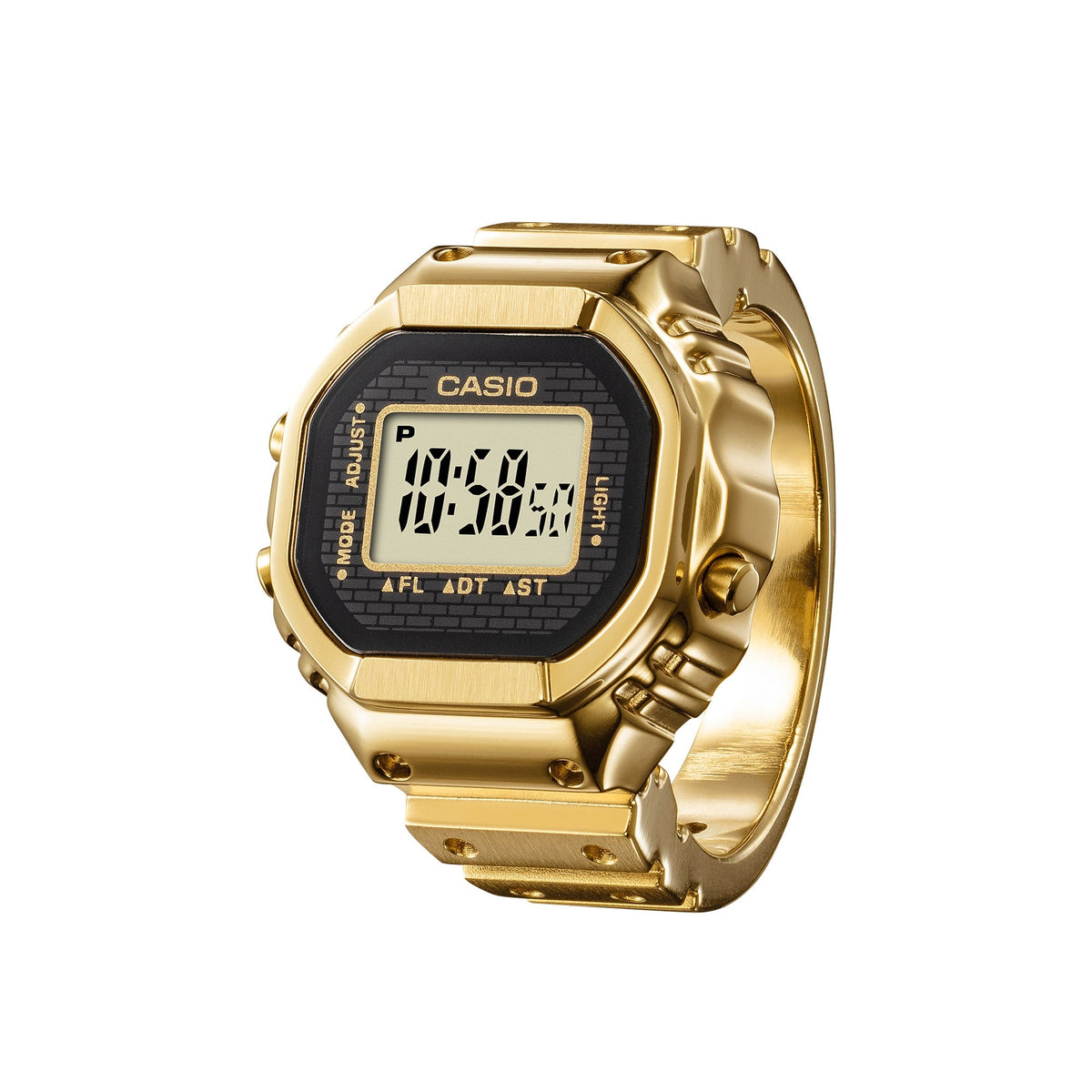 Casio CRW001G-9D gold digital ring watch additional view