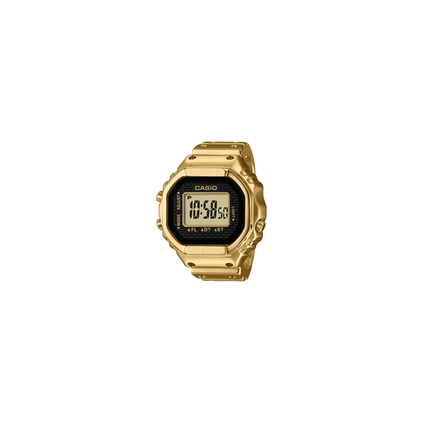Casio CRW001G-9D gold-tone digital ring watch, main view
