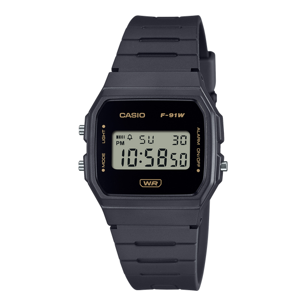 Casio F91WB-8A grey digital watch front product view