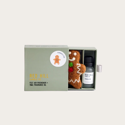 Golden Pavlova Felt Gingerbread Man Air Freshener