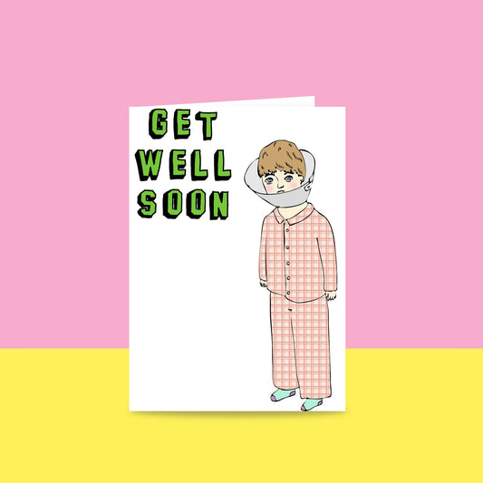 Get Well Soon – Cone Head Greeting Card