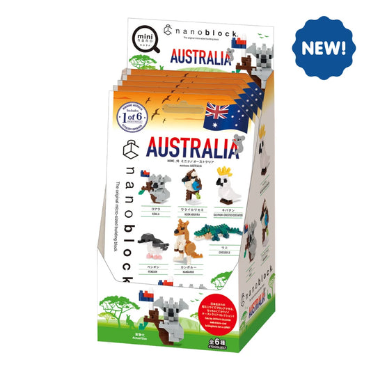 mininano Australia CDU (6 Designs) - Complete Box of 6