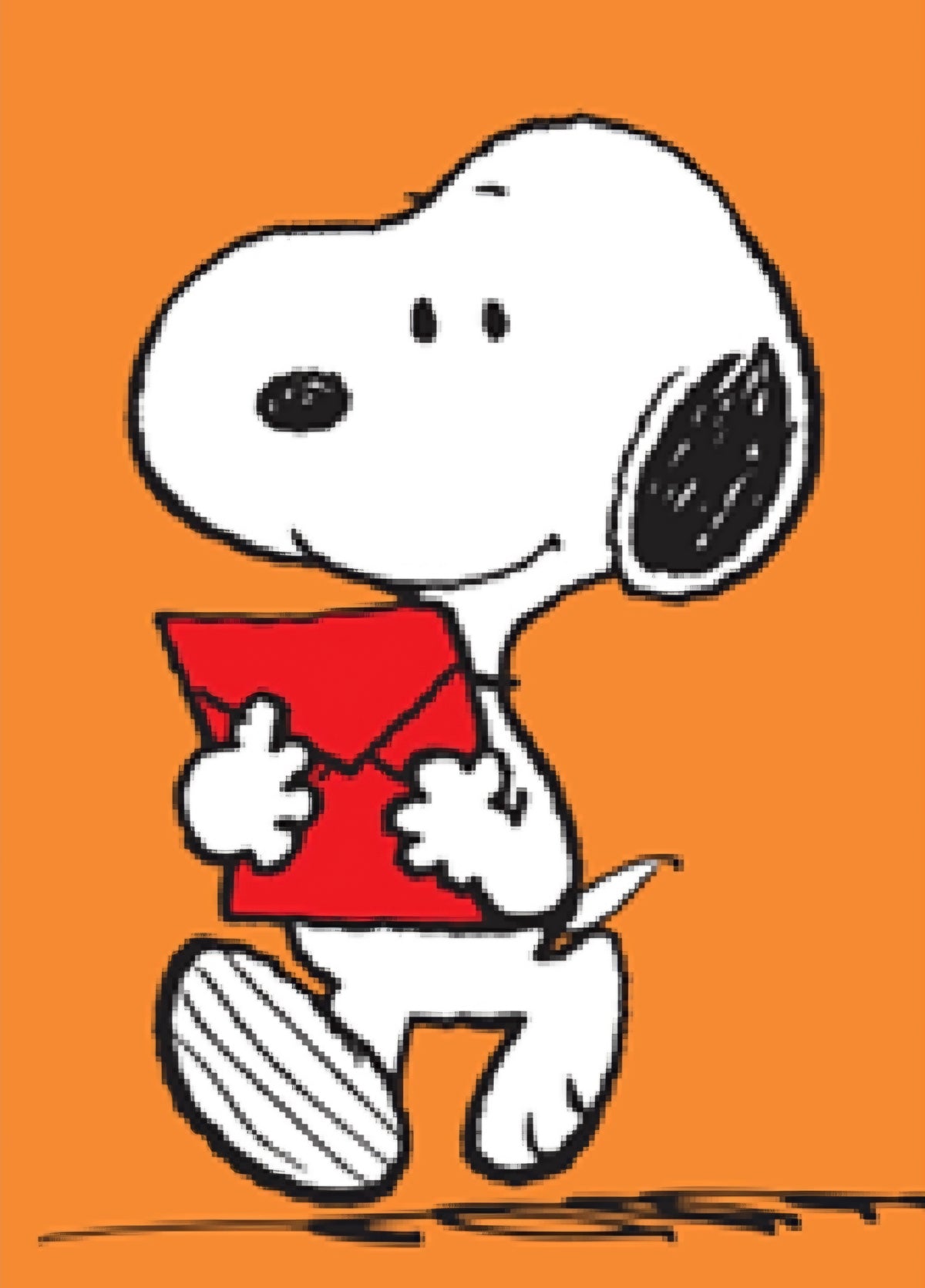 Snoopy Red Letter Mini Greeting Card