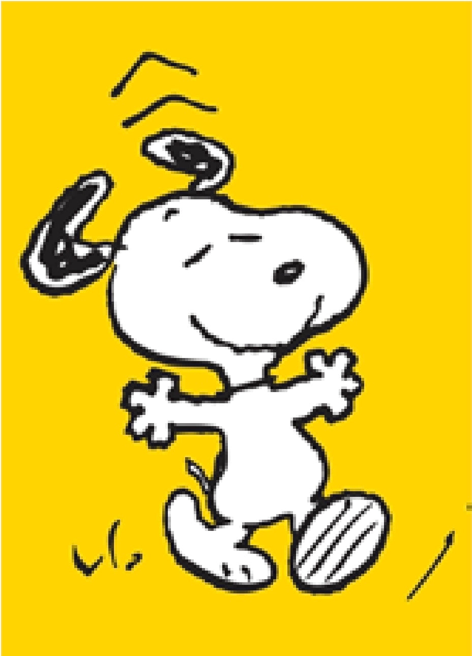 Snoopy Dancing Mini Greeting Card