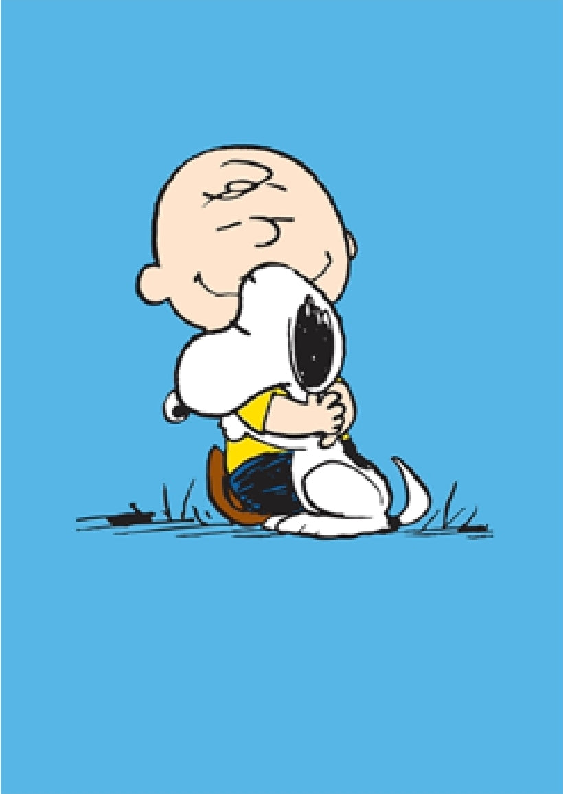 Peanuts Charlie Brown Hug Greeting Card