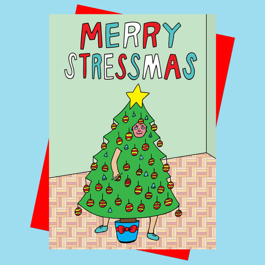 Merry Stressmas Christmas Card