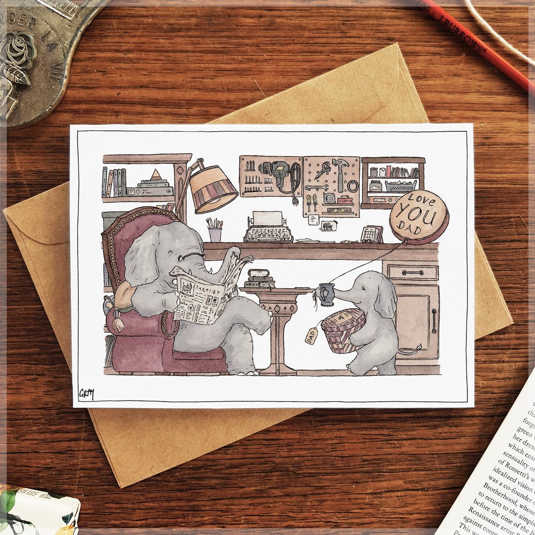 An Elephant Never Forgets - Greeting Card - Mu Shop
