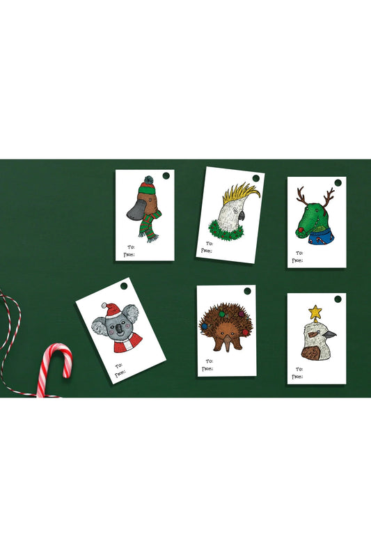 Aussie Animals Christmas Gift Tags - Mu Shop