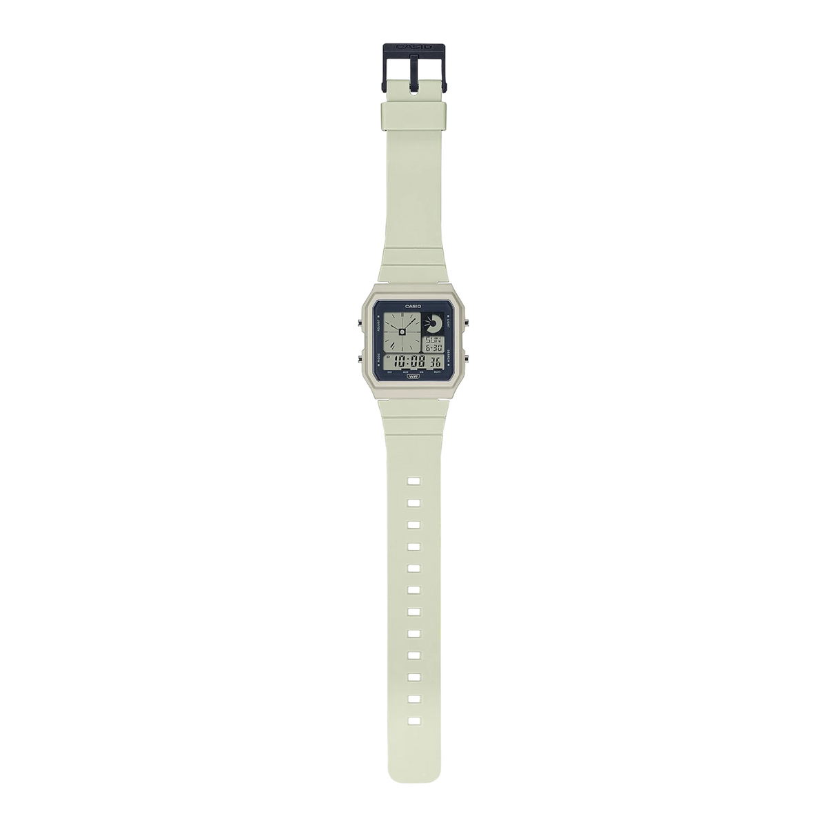 CASIO DIGITAL PLAYFUL, WHITE RESIN BAND - Mu Shop