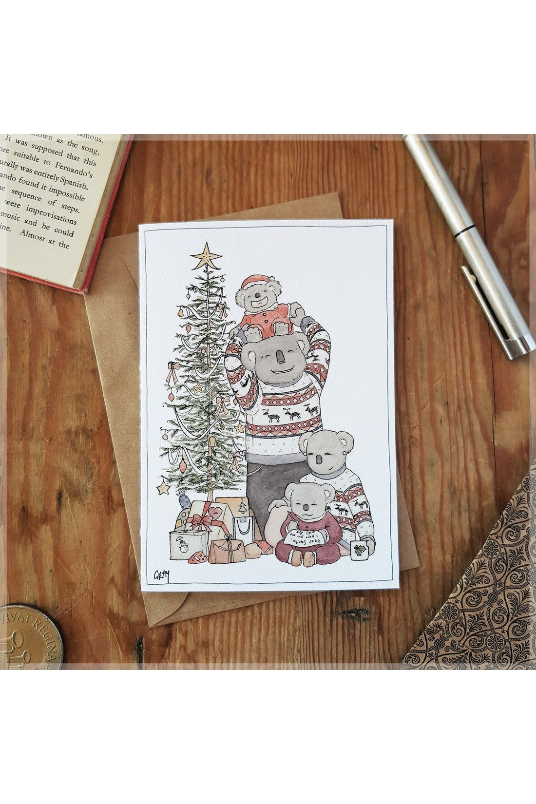 Christmas Koalas - Christmas Card - Mu Shop