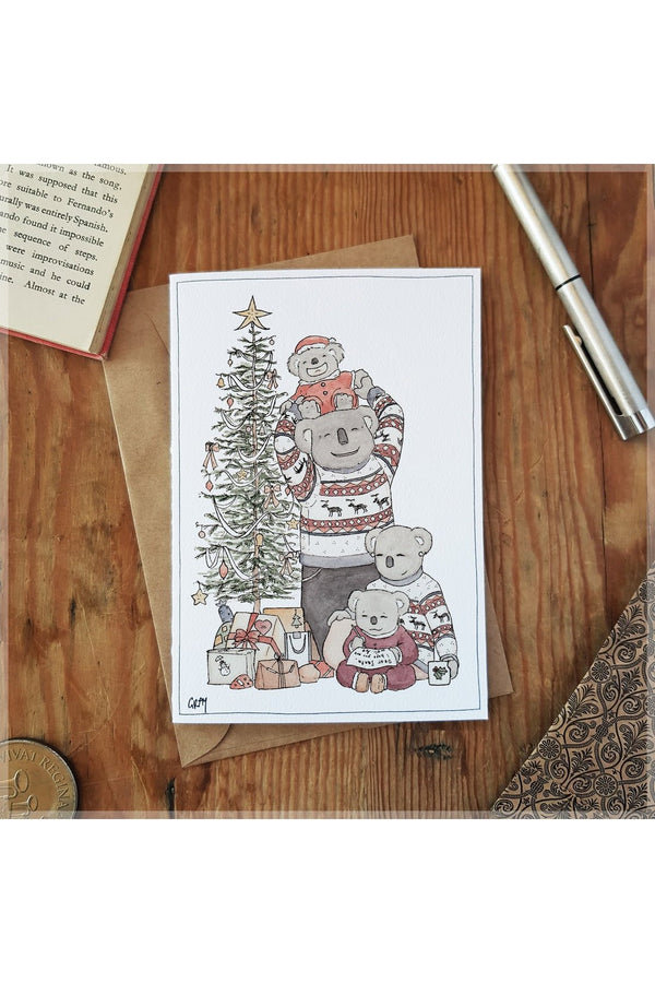 Christmas Koalas - Christmas Card - Mu Shop