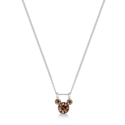 ECC DISNEY MICKEY MOUSE NOVEMBER BIRTHSTONE NECKLACE - Mu Shop