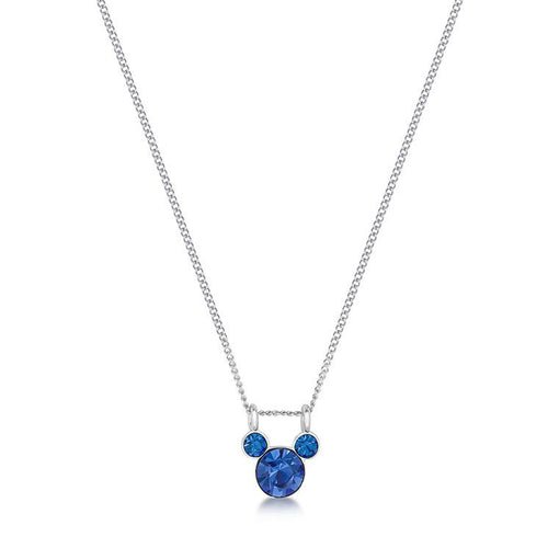 ECC DISNEY MICKEY SEPTEMBER BIRTHSTONE NECKLACE - Mu Shop