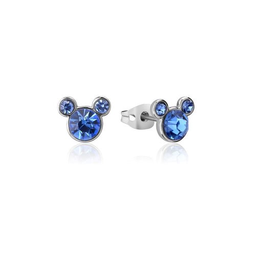 ECC DISNEY MICKEY SEPTEMBER BIRTHSTONE STUD EARRINGS - Mu Shop
