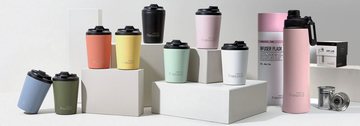 Fressko reusable coffee cups and drinkware at Mu Shop Melbourne