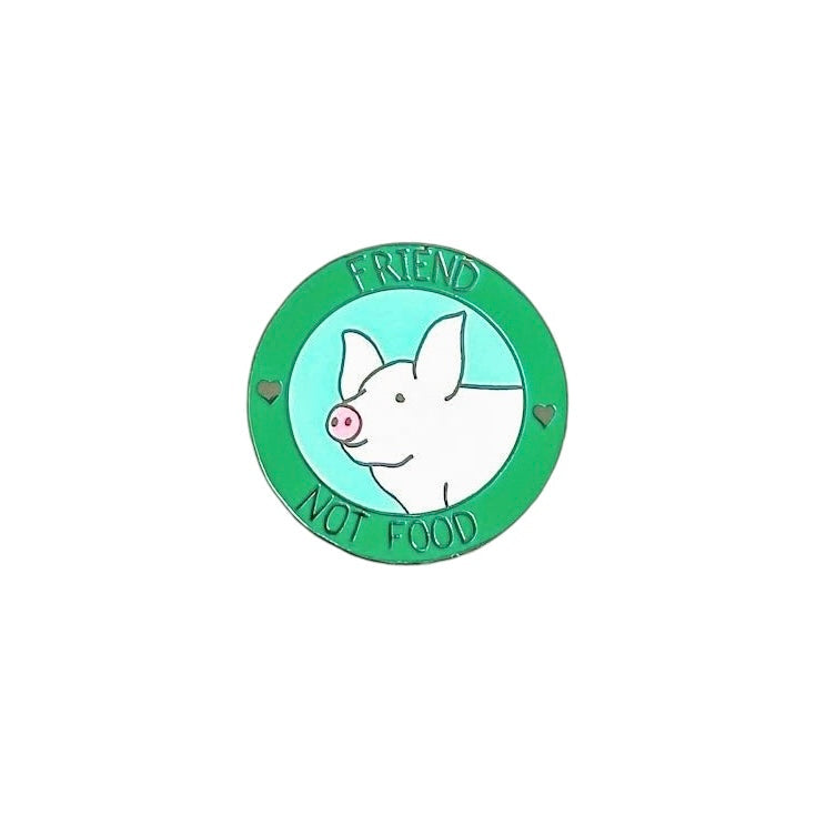 Friend Not Food Pig Pin product front view