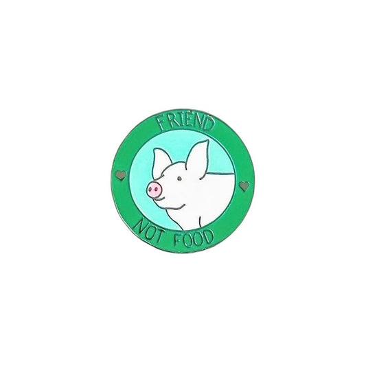 Friend Not Food Pig Pin product front view