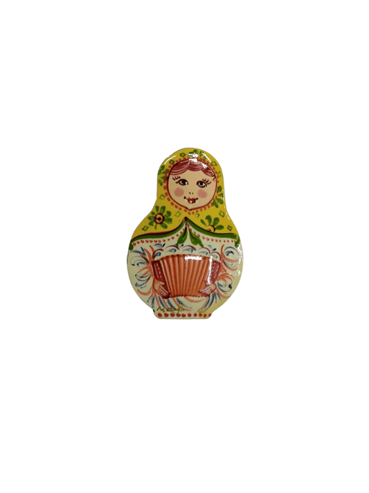 Handmade Russian Matryoshka Doll Pin - Mu Shop
