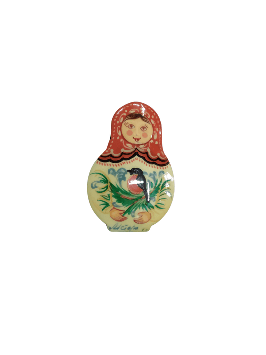 Handmade Russian Matryoshka Doll Pin - Mu Shop