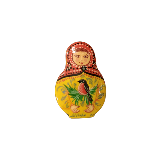 Handmade Russian Matryoshka Doll Pin - Mu Shop