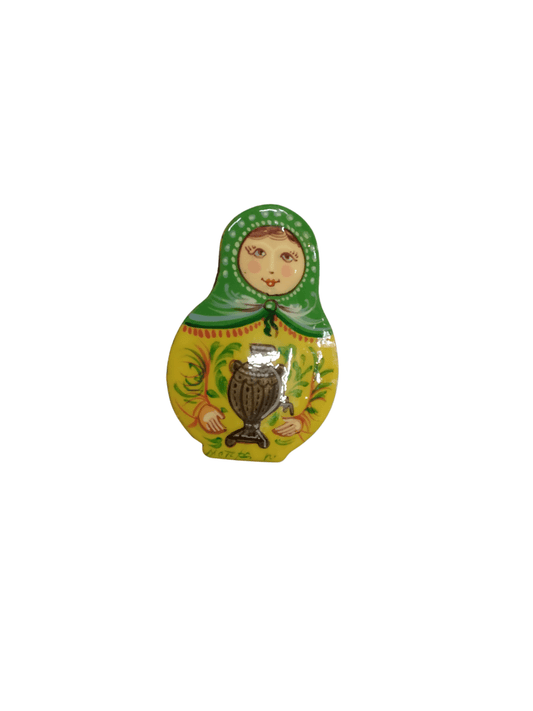 Handmade Russian Matryoshka Doll Pin - Mu Shop