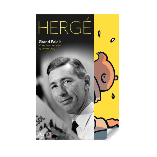 Hergé Exhibition at the Grand Palais Poster - Mu Shop