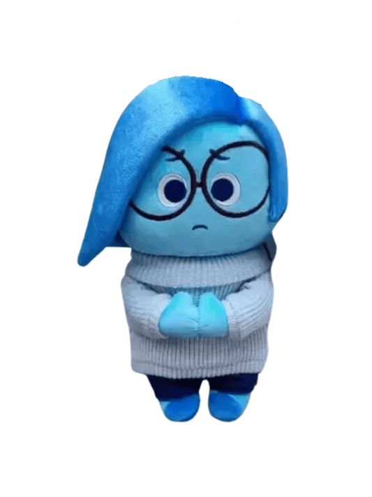 Hong Kong Disneyland SADNESS Plush Shoulder Bag/Crossbody Bag - Pixar Plush - Inside Out 2 - Mu Shop