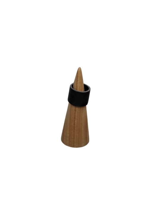 Matte Black Resin Ring - Mu Shop