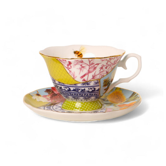 Pieces Of Poetry Tea Cup & Saucer