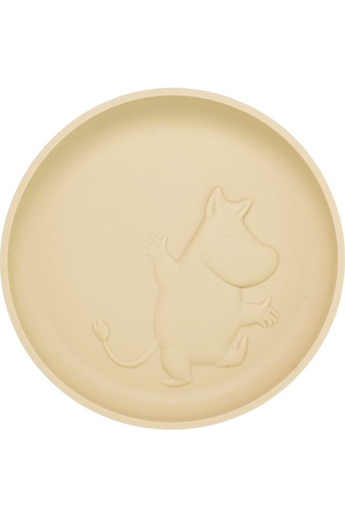 Moomin Silicone Plate - Latte Beige - Mu Shop