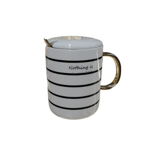 'Nothing impossible' Mug with spoon - Mu Shop